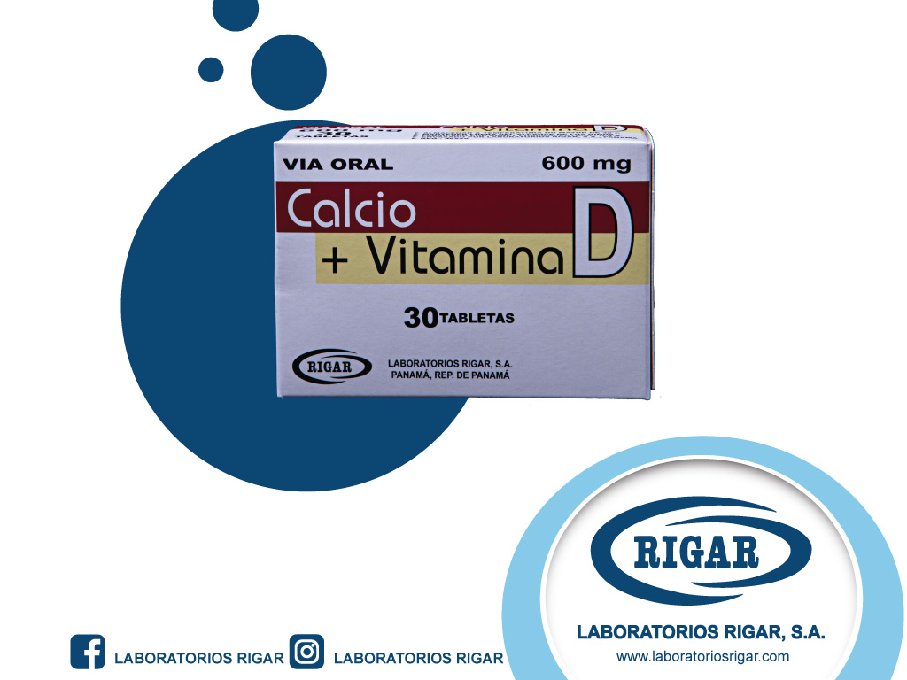 Calcio+Vitamina D de Laboratorios Rigar